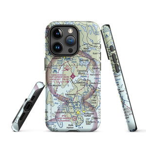 Hancock County-Bar Harbor Airport (BHB) VFR Sectional  Tough iPhone Case