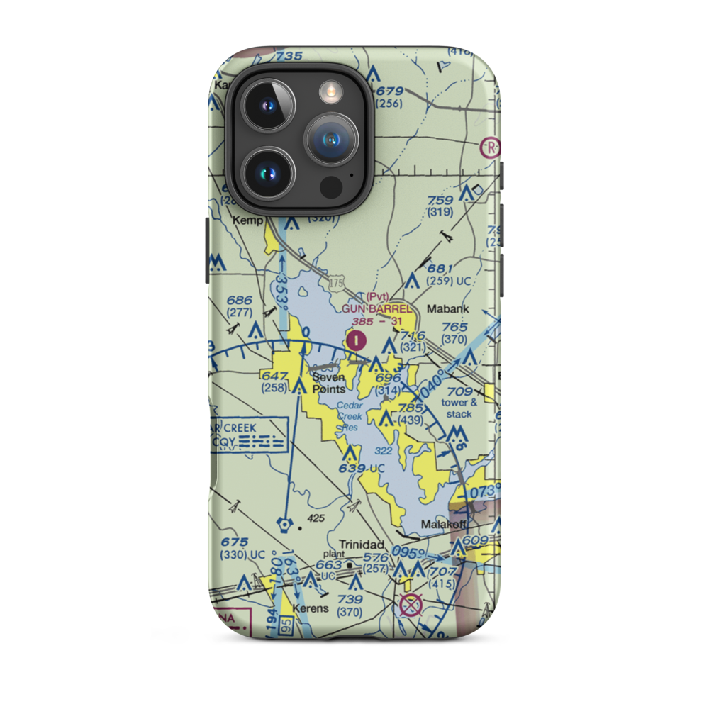 Harbor Point Airport (US-0132) VFR Sectional  Tough iPhone Case iPhone 16 Pro Max model shown