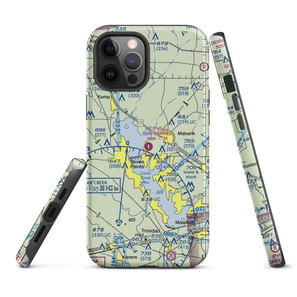 Harbor Point Airport (US-0132) VFR Sectional  Tough iPhone Case iPhone 12 Pro Max model shown