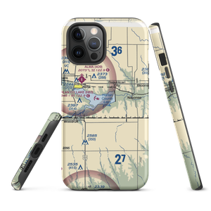 Harlan County Lake Seaplane Base (H63) VFR Sectional  Tough iPhone Case