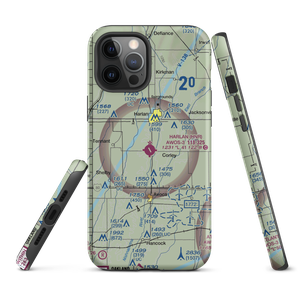 Harlan Municipal Airport (HNR) VFR Sectional  Tough iPhone Case