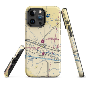Harlem Airport (48S) VFR Sectional  Tough iPhone Case