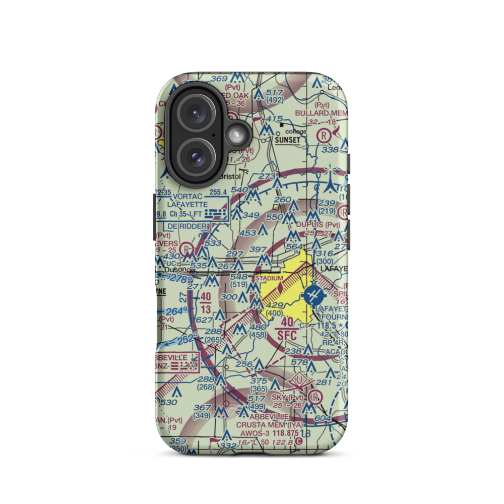 Harmon Seaplane Base (0LA6) VFR Sectional  Tough iPhone Case iPhone 16 model shown