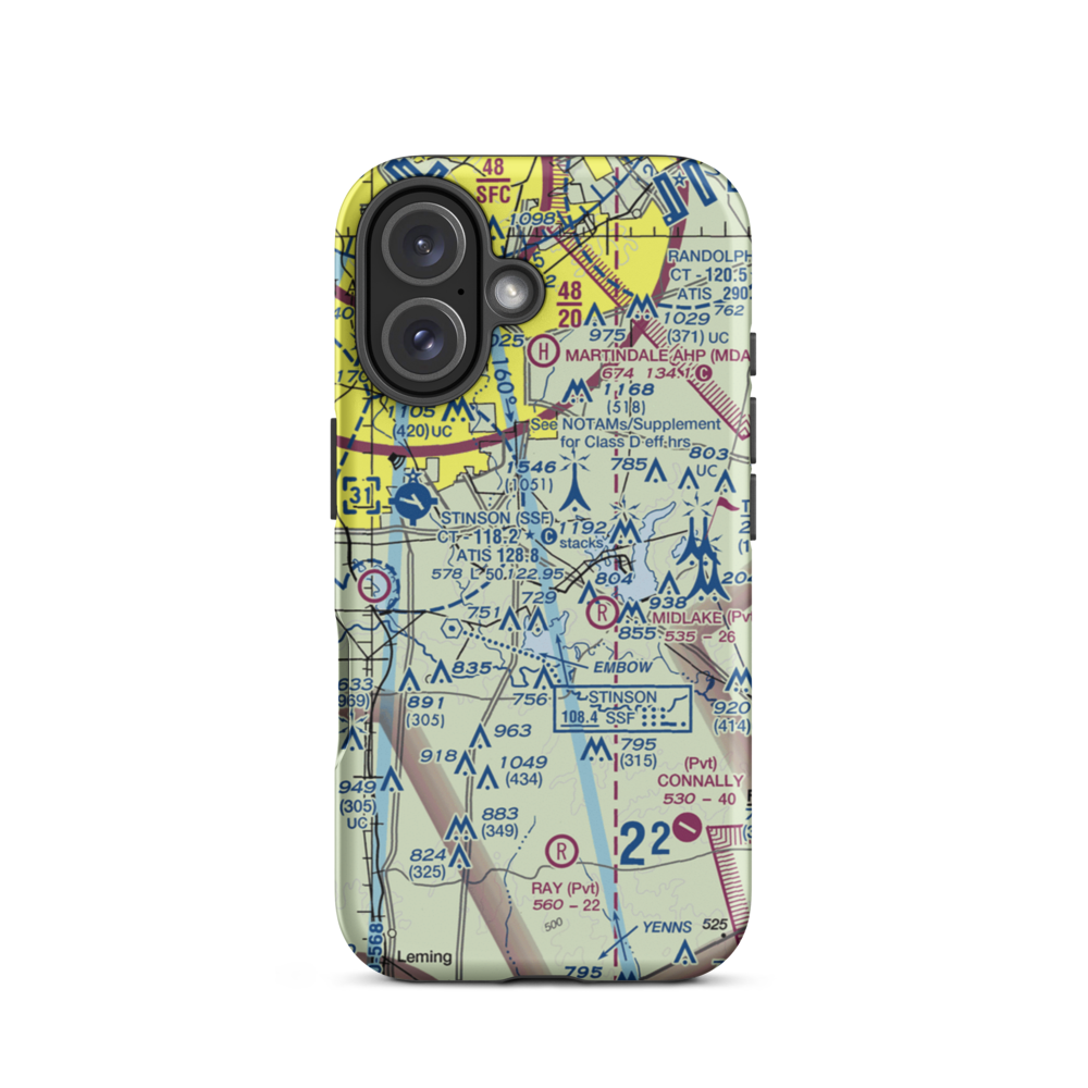 Harmony Field (6XS9) VFR Sectional  Tough iPhone Case iPhone 16 model shown