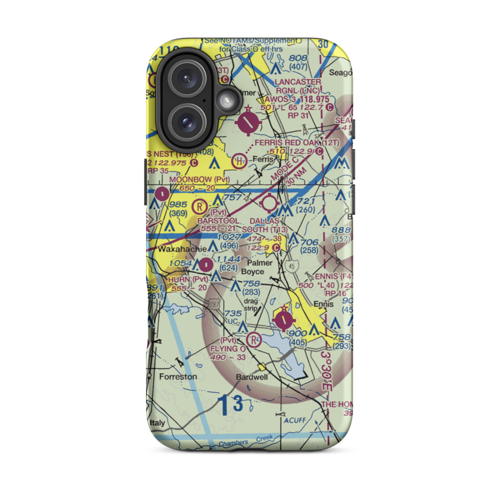 Harper Airport (8TX6) VFR Sectional  Tough iPhone Case iPhone 16 Plus model shown