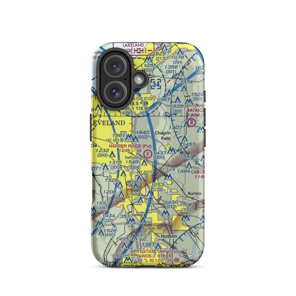 Harper Ridge Airport (67OH) VFR Sectional  Tough iPhone Case iPhone 16 model shown