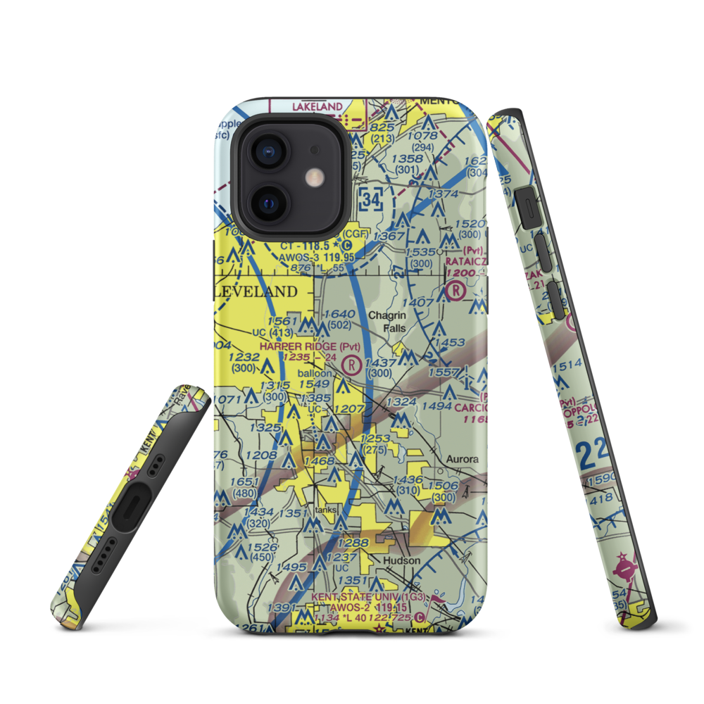 Harper Ridge Airport (67OH) VFR Sectional  Tough iPhone Case iPhone 12 model shown