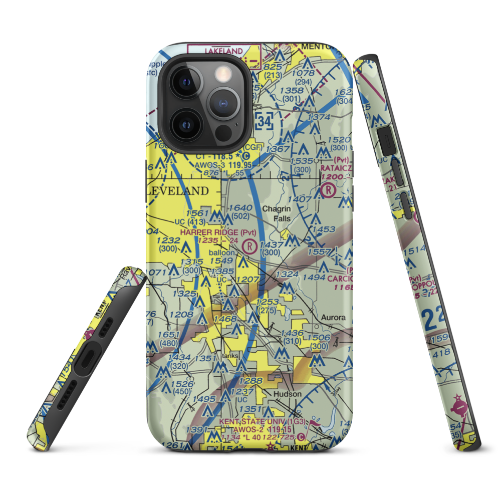 Harper Ridge Airport (67OH) VFR Sectional  Tough iPhone Case iPhone 12 Pro Max model shown