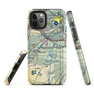 Harrah Airport (WA26) VFR Sectional  Tough iPhone Case