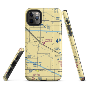 Hart Aerial Airport (1TX8) VFR Sectional  Tough iPhone Case