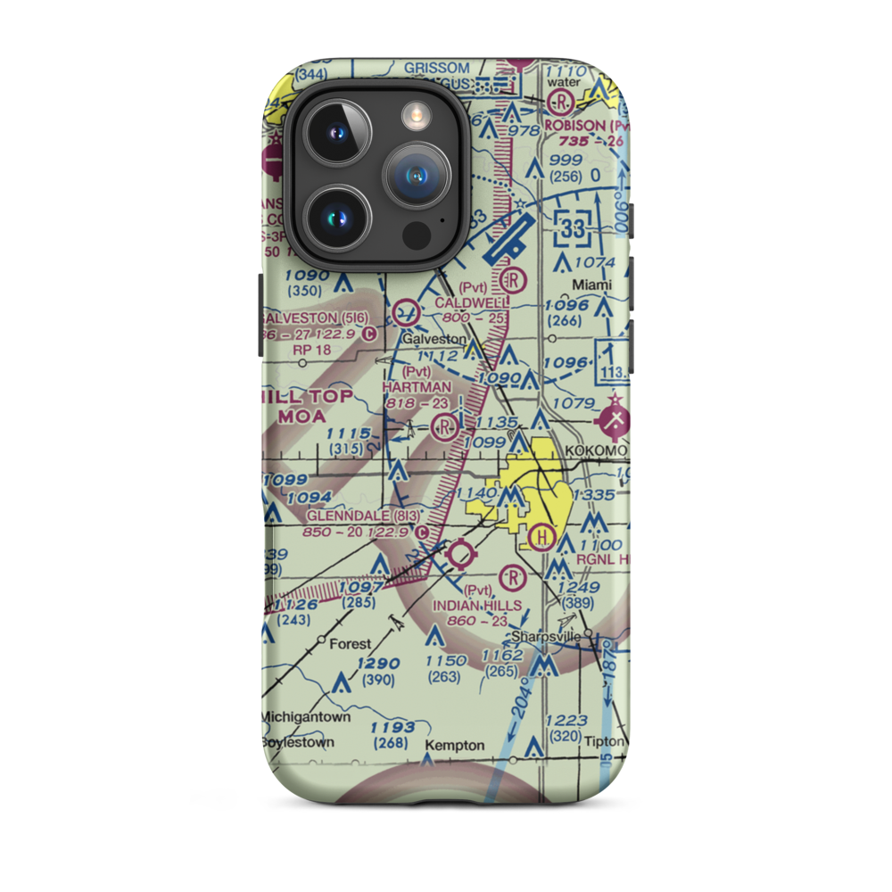 Hartman Farms Field (53IN) VFR Sectional  Tough iPhone Case iPhone 16 Pro Max model shown