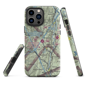 Hartness State (Springfield) Airport (VSF) VFR Sectional  Tough iPhone Case