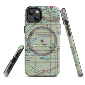 Harvard State Airport (08K) VFR Sectional  Tough iPhone Case