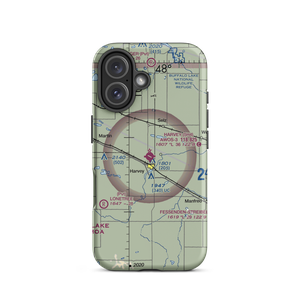 Harvey Municipal Airport (5H4) VFR Sectional  Tough iPhone Case