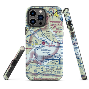 Harvey Point Defense Testing Activity Airport (NC01) VFR Sectional  Tough iPhone Case