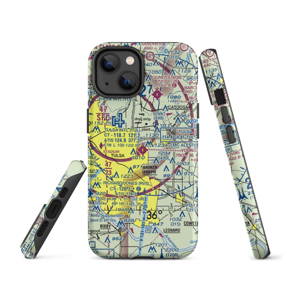 Harvey Young Airport (1H6) VFR Sectional  Tough iPhone Case iPhone 14 model shown
