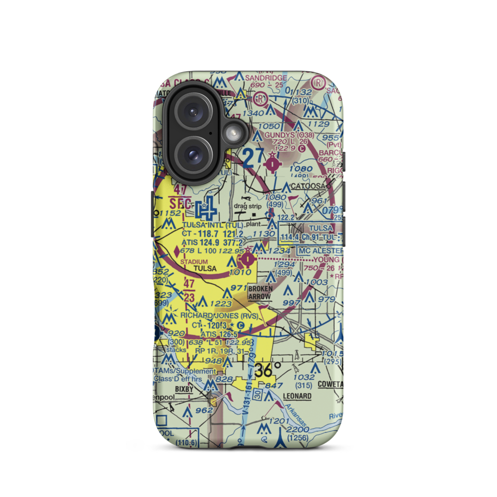 Harvey Young Airport (1H6) VFR Sectional  Tough iPhone Case iPhone 16 model shown