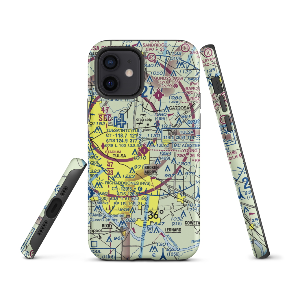 Harvey Young Airport (1H6) VFR Sectional  Tough iPhone Case iPhone 12 model shown