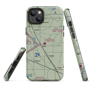 Hashbarger Farm Airstrip (8NA9) VFR Sectional  Tough iPhone Case