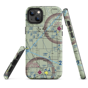 Hawk Field (IA15) VFR Sectional  Tough iPhone Case