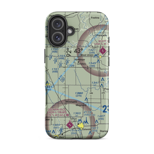 Hawk Field (IA15) VFR Sectional  Tough iPhone Case