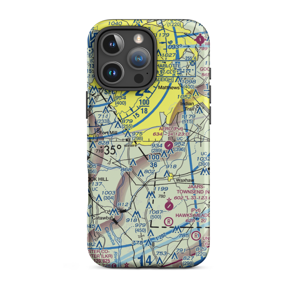 Hawk's Knoll Airport (2NC1) VFR Sectional  Tough iPhone Case iPhone 16 Pro Max model shown