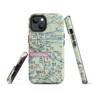 Hawken Air One Airport (62TA) VFR Sectional  Tough iPhone Case