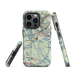 Hawkinsville Pulaski County Airport (51A) VFR Sectional  Tough iPhone Case