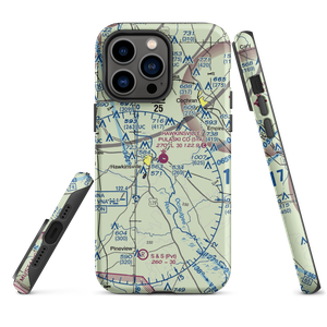 Hawkinsville Pulaski County Airport (51A) VFR Sectional  Tough iPhone Case