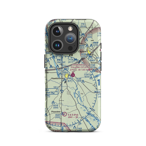 Hawkinsville Pulaski County Airport (51A) VFR Sectional  Tough iPhone Case