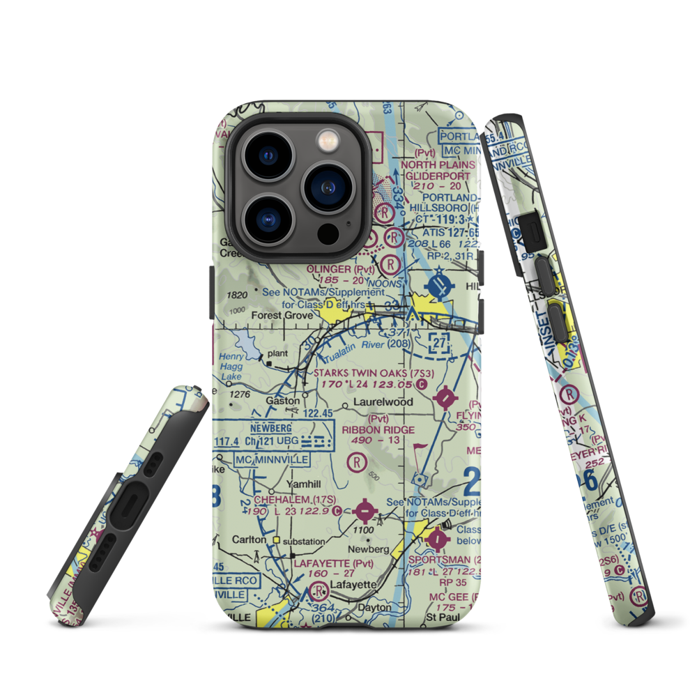 Hayden Mountain Airport (06OR) VFR Sectional  Tough iPhone Case iPhone 13 Pro model shown