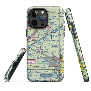 Hayenga's Cant Find Farms Airport (00IS) VFR Sectional  Tough iPhone Case