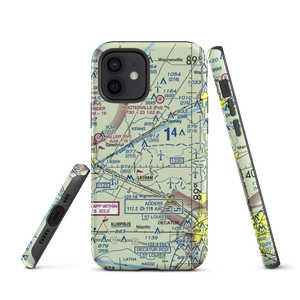 Hayenga's Cant Find Farms Airport (00IS) VFR Sectional  Tough iPhone Case