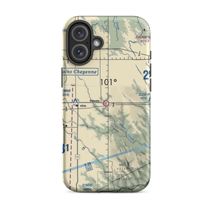 Hayes Emergency Airstrip (SD21) VFR Sectional  Tough iPhone Case