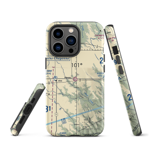 Hayes Emergency Airstrip (SD21) VFR Sectional  Tough iPhone Case