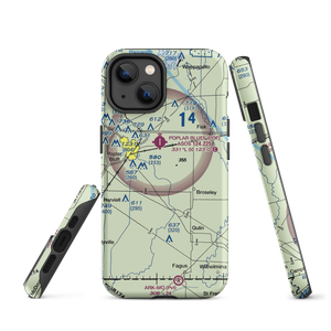 Hayes Field (MO67) VFR Sectional  Tough iPhone Case