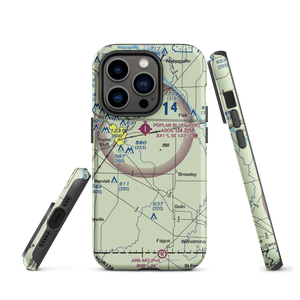 Hayes Field (MO67) VFR Sectional  Tough iPhone Case