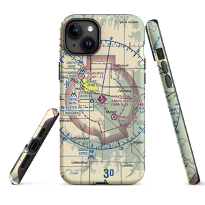 Hays Regional Airport (HYS) VFR Sectional  Tough iPhone Case