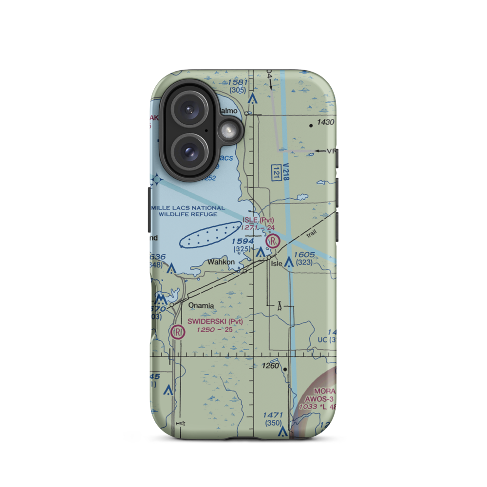 Hazelglade Resort Seaplane Base (MY22) VFR Sectional  Tough iPhone Case iPhone 16 model shown