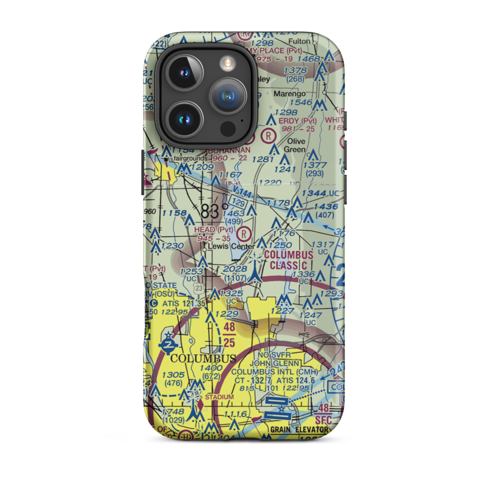 Head Field (OH44) VFR Sectional  Tough iPhone Case iPhone 16 Pro Max model shown