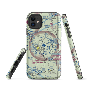 Heart of Georgia Regional Airport (EZM) VFR Sectional  Tough iPhone Case