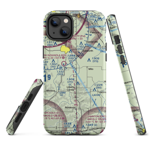 Hedgewood Landing Airport (IA86) VFR Sectional  Tough iPhone Case