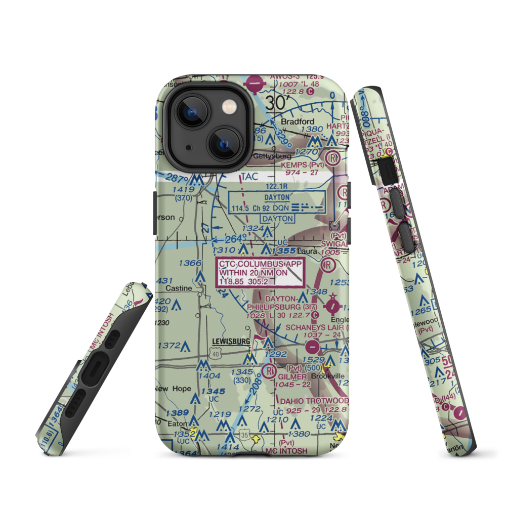 Heins Field (OA23) VFR Sectional  Tough iPhone Case iPhone 14 model shown