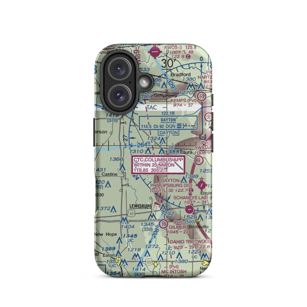 Heins Field (OA23) VFR Sectional  Tough iPhone Case iPhone 16 model shown
