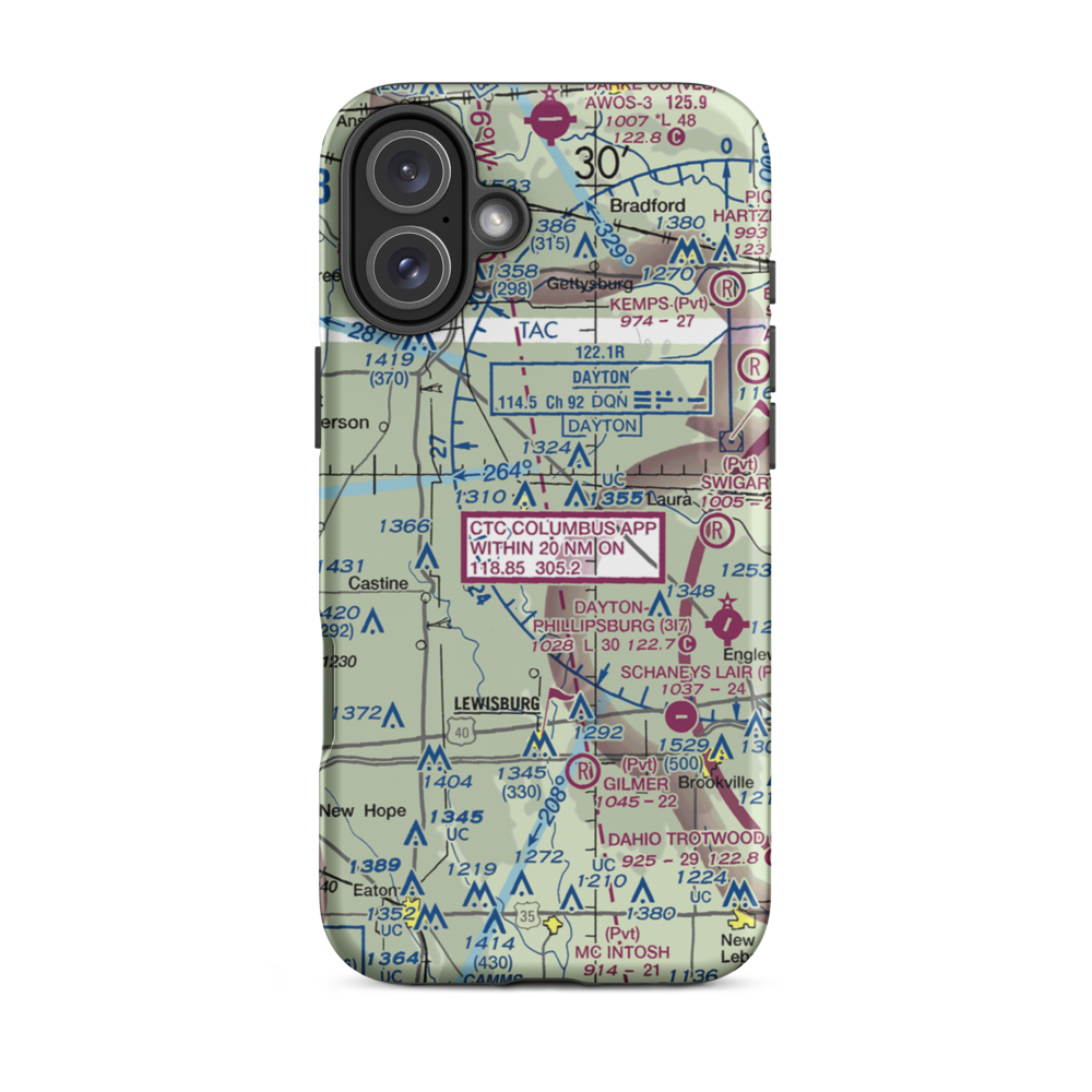 Heins Field (OA23) VFR Sectional  Tough iPhone Case iPhone 16 Plus model shown