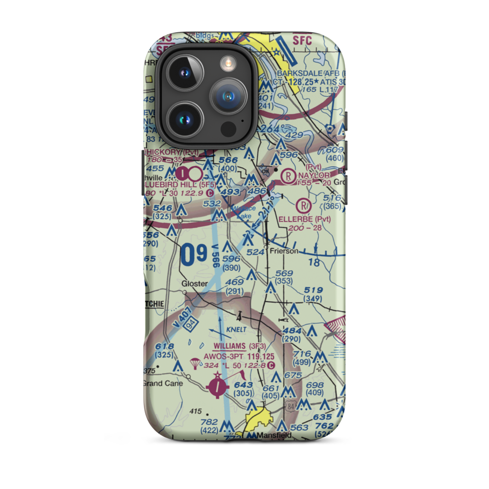 Heinsohn's Airfield (78LA) VFR Sectional  Tough iPhone Case iPhone 16 Pro Max model shown