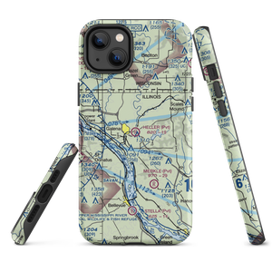 Heller Airport (22IL) VFR Sectional  Tough iPhone Case