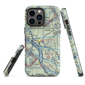 Heller Airport (22IL) VFR Sectional  Tough iPhone Case