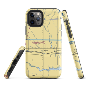 Hellinger Airport (MT02) VFR Sectional  Tough iPhone Case