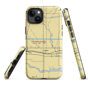 Hellinger Airport (MT02) VFR Sectional  Tough iPhone Case